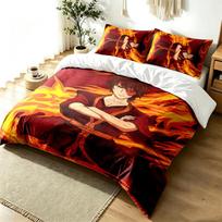 Avatar The Last Airbender 3pc Duvet Cover Set Simple Modern Bedding Set Wrinkle Resistant Soft Fabric All Season Use a perfect gift 135cmx200cm brown