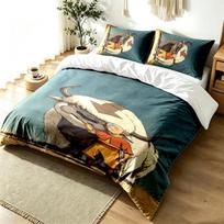 Avatar The Last Airbender 3pc Duvet Cover Set Simple Modern Bedding Set Wrinkle Resistant Soft Fabric All Season Use a perfect gift 135cmx200cm