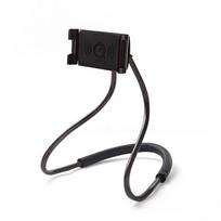 Flexible Mobile Phone Holder Hanging Neck Lazy Necklace Bracket Bed 360 Degree Phones Holder Stand For iPhone Xiaomi Samsung 6 juoda