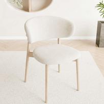 C Shaped Split Arc Chair Cover Stretch Curved Back Dining Chair Slipcover Dustproof Seat Protector Home Decor Fit for seat 35 45cm beige