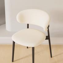 C Shaped Split Arc Chair Cover Stretch Curved Back Dining Chair Slipcover Dustproof Seat Protector Home Decor Fit for seat 35 45cm