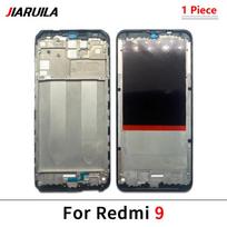 For Redmi 10 10A 10C 7 7A 8 8A 9 9A 9C 9T 12 12C 4G 5G 13C Front Housing Middle Frame LCD Frame Screen Bezel Cover Holder Parts For Redmi 9 black