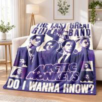 Arctic Monkeys Flannel Throw Blanket Soft Warm Cozy For Sofa Bed Indoor Home Bedroom Use 100cmx150cm