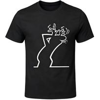 Keith Haring Dancing Dog Line Art T-Shirt M juoda