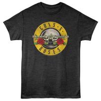 Guns N Roses Bullet Black Heather T-Shirt 4XL
