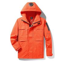 Men's Plus Size Casual Spring/Autumn Windbreaker Jacket - Trendy Workwear for Big & Tall 5XL oranžinė