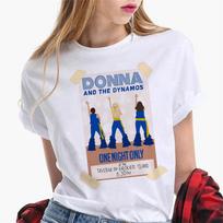 Mamma Mia t shirt women Colorful Digital Grunge Psychedelic tshirt Retro anime University Punk 2XL beige