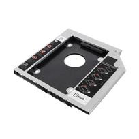 9.5mm Aluminum SATA HDD SSD Enclosure Hard Disk Drive Bay Caddy Optical DVD Adapter for Laptop white