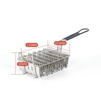 Deep Fryer Basket for Tacos, Versatile And Practical, Made of Stainless Steel with gray