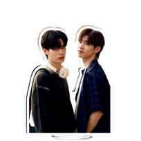 Porteetee Teeteepor 12cm Stand Up Thai TV Your Sky Duang with You Drama Stills Humanoid Stop Sign Vehicles Car Decor Ornaments šviesiai pilka spalva