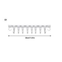 No Punching Adhesive Sliding Hook Sliding Rail Strong Adhesive Storage Rack Hook Drilling-Free Kitchen Door Hanger white