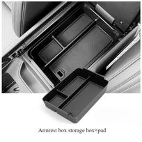 For Hyundai Santa Fe  Cup Holder Armrest Storage Box Organizer Pad Lower Storage Box Central Control Tray Accessories Abs gray