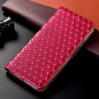 Magnet Genuine Leather Skin Flip Wallet Book Phone Case Cover On For Samsung Galaxy A14 A15 A16 A17 A35 A36 A37 A54 A55 A56 A57 For A24 SM-A245 raudona