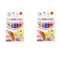 Puffy Popcorn Pen Set 6/12 Colors 3D Art Marker Smooth Easy Coloring Drawing Pen for Journal Notebook Greeting Card DIY Craft blue