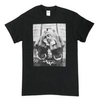 Unisex shirt Cotton Oversize Large Size Negra 2pac Gangster Rap Tupac Shakur Rapper Hip Hop S gray