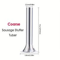 1/3pcs Stainless Steel Sausage Stuffer Tube for 5 Size Meat Grinders and KitchenAid Plastic FGA Food Grinder Attachment 4 Coarse Tuber white