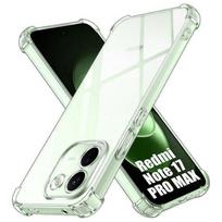 Case for Xiaomi Redmi Note 17 Pro Max 5G, Shockproof Slim Silicone Reinforced Corners Transparent