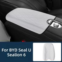 For BYD Sealion 6 Seal U Silicone Armrest Box Cover Specialized Center Console Protection Pad Interior Modification Accessories black