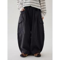 Solid Color Loose Straight Casual Cargo Long Pants For Big Boys 170cm tamsiai mėlyna spalva