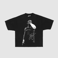 Brunson signature graphic T-shirt M gray
