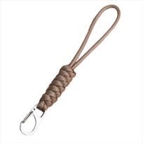 Snake Knot Paracord Keychain Anti-lost Chain Braided Woven Keychain  Camping Rescue khaki
