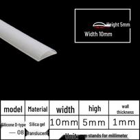Silicone D-shaped Self-Adhesive Seal: Water-Blocking, Shock-Absorbing, Sound-Insulating, High-Temperature Resistant Strip for Doors and Windows Silicone D-Shape 08