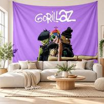 Gorillaz Wall Tapestry Home Decor Hanging Cloth Art Background Tapestry for Bedroom 100cmx150cm