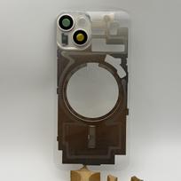 Pasidaryk pats permatomas galinis dangtelis stiklas iPhone 14 15 16 Plus Pro Max su kameros objektyvo magnetine ritės sandariklio įrankiais Viskas viename keitimas For iPhone 15