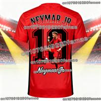 Madingi Neymar Specialaus Leidimo Futbolo Marškinėliai Trumpomis Rankovėmis Vyrams Moterims Vaikams Lauko Treniruočių Viršutinė Dalis Greitai Džiūstanti Kvėpuojanti Sportinė Apranga 110