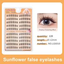 Glue-free False Eyelashes Self-adhesive Cluster Lashes Eye Lashes DIY Eyelash Extension NO Glue Lashes Reusable False Eyelashes gray