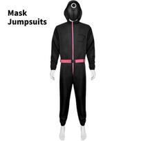 Squid Game Black Jumpsuit Cosplay Costume For Halloween Game Stage Performance Round,XL black
