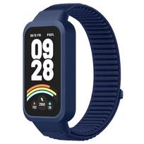 Nailono dirželiai „Xiaomi Band 9 Active“ / „Redmi Band 3“ išmaniajam laikrodžiui, sportinis kvėpuojantis kilpos dirželis „Xiaomi Miband 9 Active“ Xiaomi band 9 active black