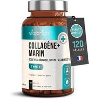 Hydrolyzed Marine Collagen 2000 Da & Hyaluronic Acid, Vitamin C, 120 Capsules, Skin &; Joints