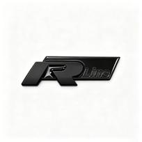 3D Metalo R raidės Lipdukas Automobilio Galinės Bagažinės Kėbulo Emblema Lipdukas VW Golf 5 6 7 MK7 MK6 Polo Jetta Scirocco Beetle Passat Tiguan