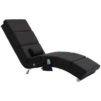 Massage Chair Recliner Chair Lounger With 8 Vibration Points 5 Modes 56 X 168 X 84 Cm Black