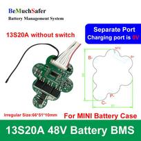 Dorado EEL 10S 13S 20A BMS Separate Port 10S20A 13S20A 36V 48V PCM Fit REENTION IE-MINI IE-PRO ID-MINI ID-PRO eBike Battery Case 13S20A without SW blue