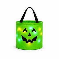 LED Lights Halloween Pumpkin Candy Bags Gift Bags Suitable For Trick Or Treating Parties Buckets Holiday Event Decorations Other
