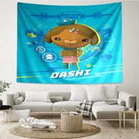 Octonauts Print Tapestry, Backdrop, Easy Setup, Ideal for Bedroom, Office & Living Room, with Aesthetic Wall Hanging Decor. 130cmx150cm