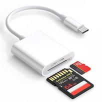 USB C Memory Card Reader Type C to SD TF Adapter for IPhone15 Huawei Xiaomi SD TF Card Reader Data Converter For Camera Card
