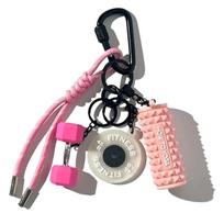 Water Cups Simulation Dumbbells Keyring Dopamine Fitness Series Pendant  Friends Style 1 Pink black