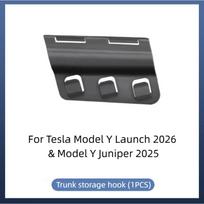 For New Tesla Model Y Launch/Juniper 2025+ Rear Trunk Hook Storage Holder Bag Trunk Grocery Bag Hook Hanger Interior Accessories 1PCS gray