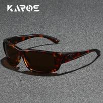 KAROS Mens Polarized Light Weight Sunglasses for Sports Outdoor Driving Fishing Glasses Men Women Fashion PC Frame UV400 Eyewear 7 02 gray