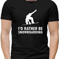 Id Rather Be Snowboarding Herren T Shirt Snowboarder Snowboard Snow Board Bild 1 Von 2 Vintage Washed Versatile Comfortable XL