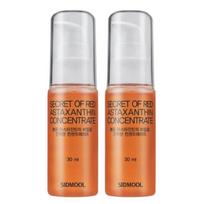 SIDMOOL Secret of Red Astaxanthin Concentrate 30ml 1+1 Astaxanthin 10ppm Microalgae Facial Serum 2pcs 30ml 2ea white