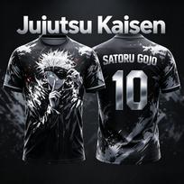 Jujutsu Kaisen 2026 Vasaros Naujas Nr.10 Nr.7 Satoru Gojo Anime Specialus Futbolo Marškinėliai Suaugusiems Vyrams 3D Spausdinti Vaikams Y2k S gray