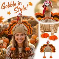 Thanksgiving Turkey Hat Creative Party Decoration, Funny Costume Accessory for Adults and Kids One Size beige