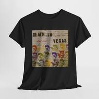 Death in Vegas marškinėliai 90-ųjų Rave muzika Retro marškinėliai Vyriški Moteriški Medvilniniai Marškinėliai XXXL gray