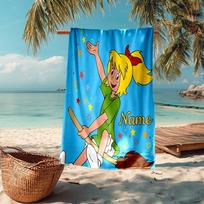 Custom Name Ultra-Soft Beach Towel with Bibi Blocksberg Theme,Ideal for Pool - Camping, Diving - Perfect Travel Essential, Vibrant Beach Towel. 80cmx160cm(31x63inch)