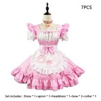 Mielas ir klasikinis tarnaitės kostiumo rinkinys Cosplay'ui Puikiai tinka Anime ir Žaidimams XL rožinė