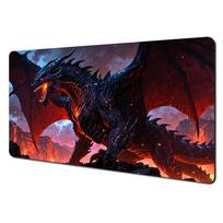 Lava Stone Cool Dragon Warrior Mouse Pad Desk Mat with Stitched Edges nonSlip rubber base pc accessories Gaming mat maus pad 30x80x0.2cm black